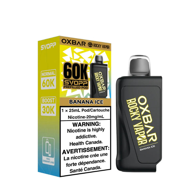 Oxbar Rocky Vapor SVOPP 60K Pod - Banana Ice 20mg