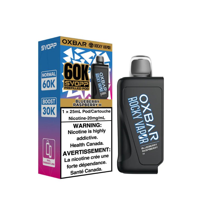 Oxbar Rocky Vapor SVOPP 60K Pod - Blueberry Raspberry H 20mg