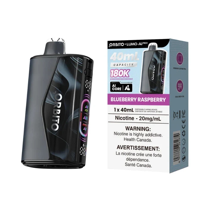 Orbito Lumo AI Pro+ 180K Disposable - Blueberry Raspberry 20mg