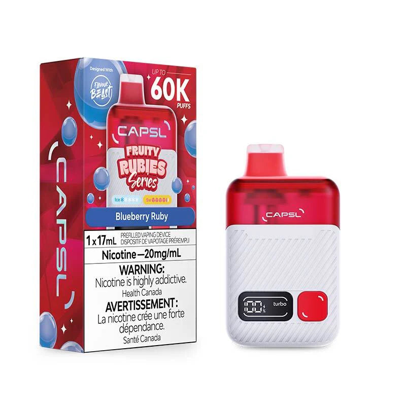 CAPSL 60K Disposable - Fruity Rubies Blueberry Ruby Ice 20mg