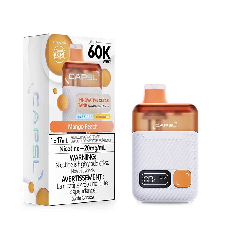 CAPSL 60K Disposable - Mango Peach 20mg