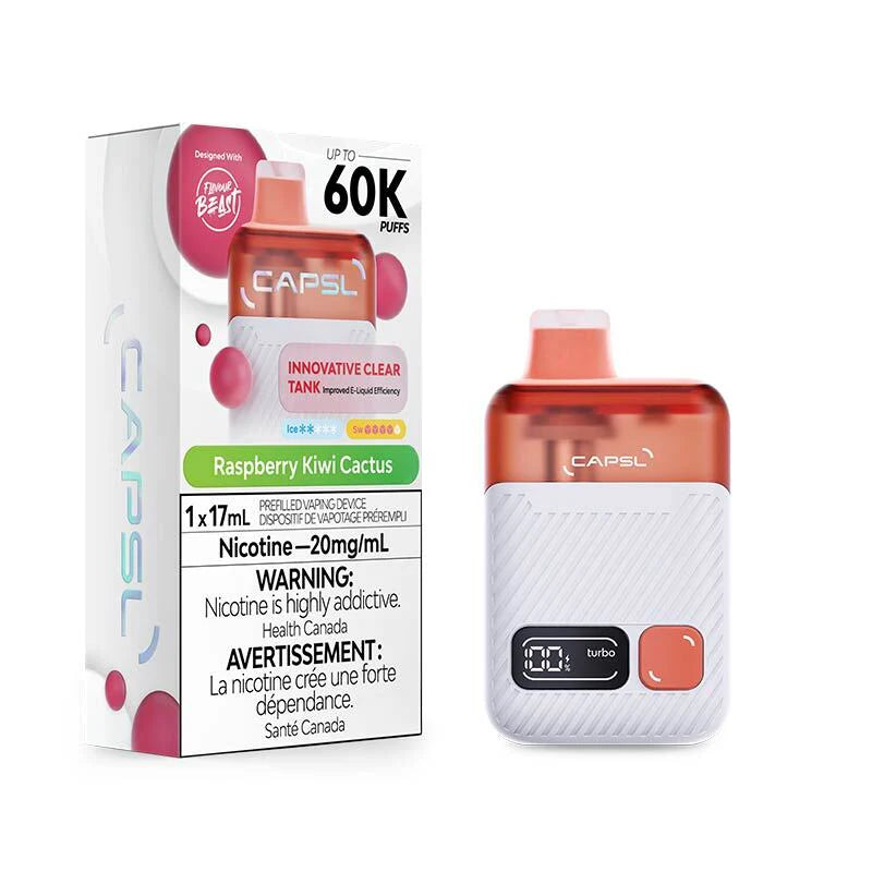 CAPSL 60K Disposable - Raspberry Kiwi Cactus 20mg
