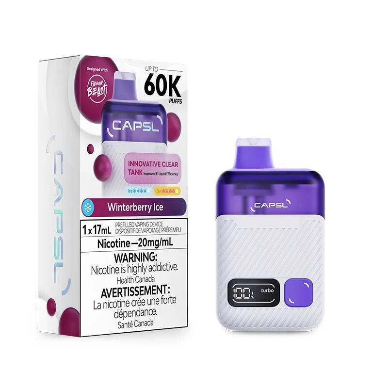 CAPSL 60K Disposable - Winterberry Ice 20mg