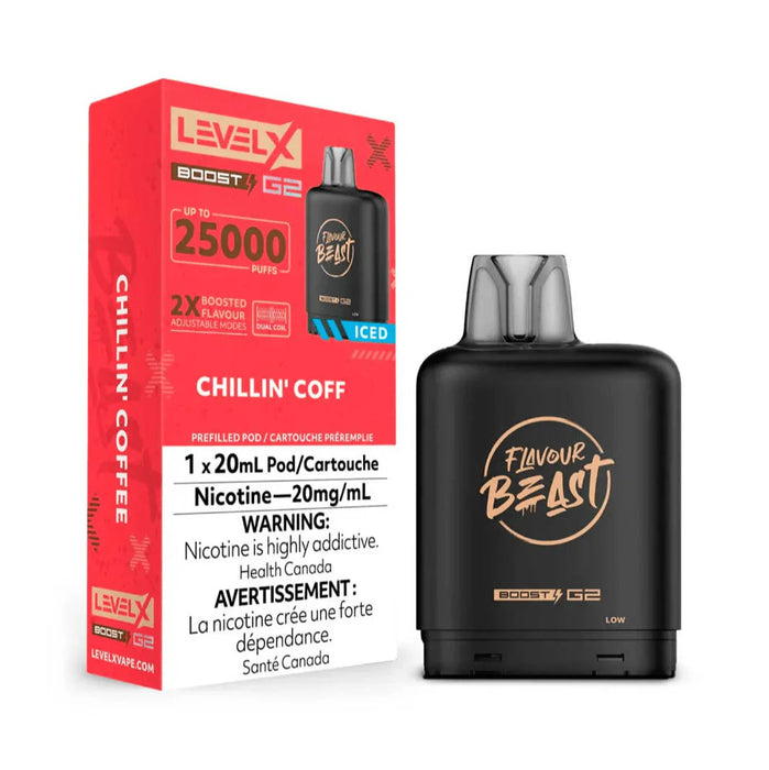 Level X Flavour Beast Boost G2 - Chillin' Coff Iced 20mg