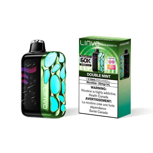 Linvo Rave 60K Pro Disposable - Double Mint 20mg