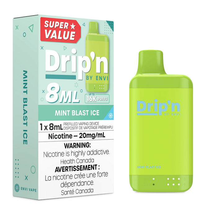 Drip'n by ENVI 16K Disposable - Mint Blast Ice 20mg