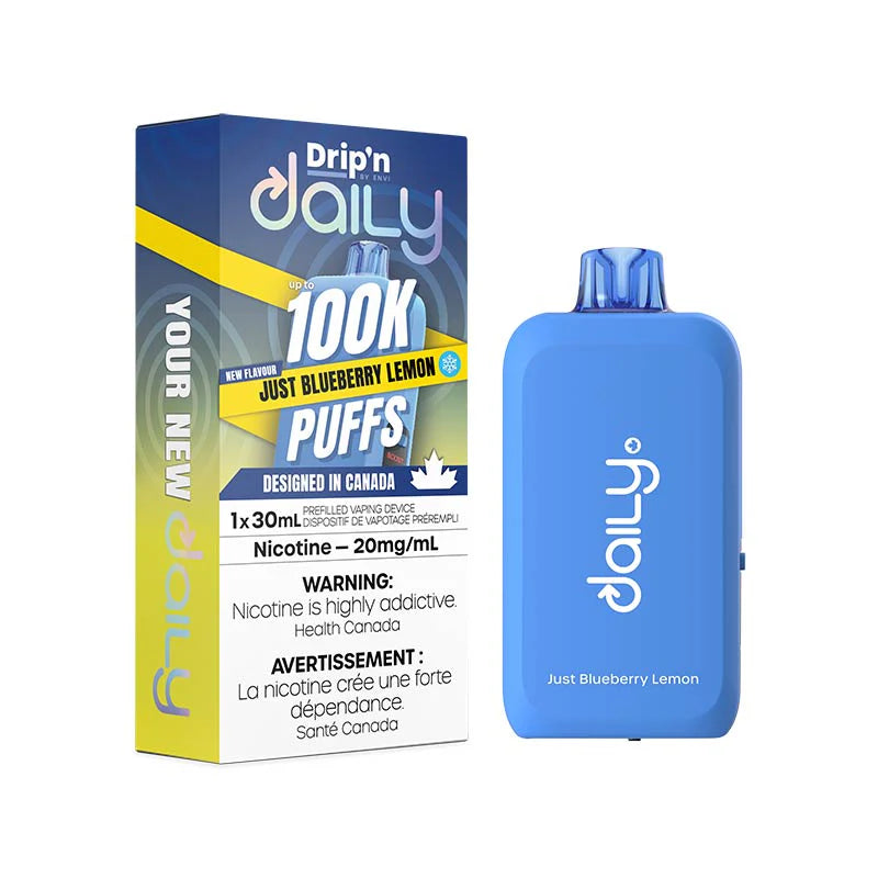 Drip'n Daily 100K Disposable - Just Blueberry Lemon Ice 20mg