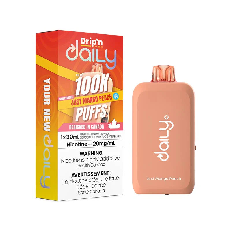 Drip'n Daily 100K Disposable - Just Mango Peach Ice 20mg