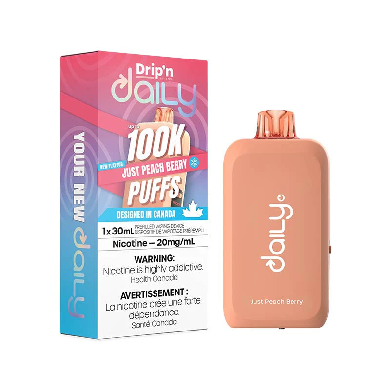 Drip'n Daily 100K Disposable - Just Peach Berry Ice 20mg