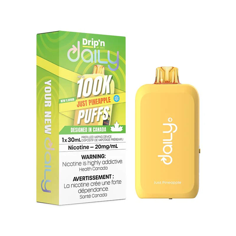 Drip'n Daily 100K Disposable - Just Pineapple Ice 20mg