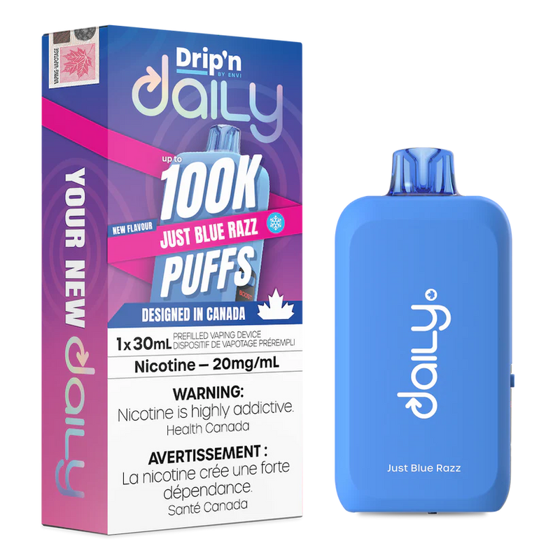 Drip'n Daily 100K Disposable - Just Blue Razz Ice 20mg