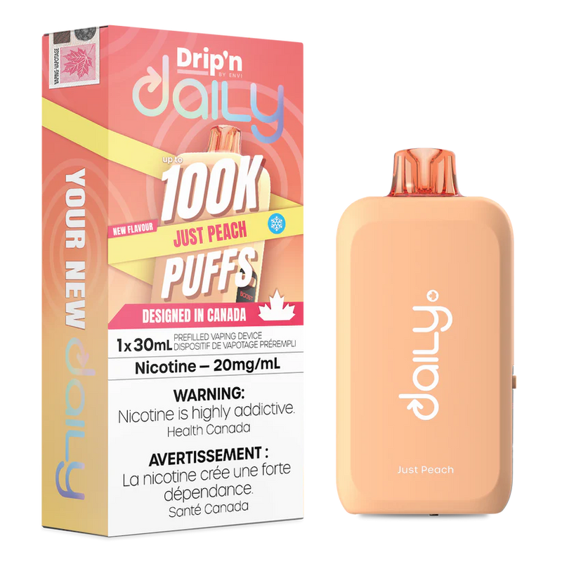 Drip'n Daily 100K Disposable - Just Peach Ice 20mg