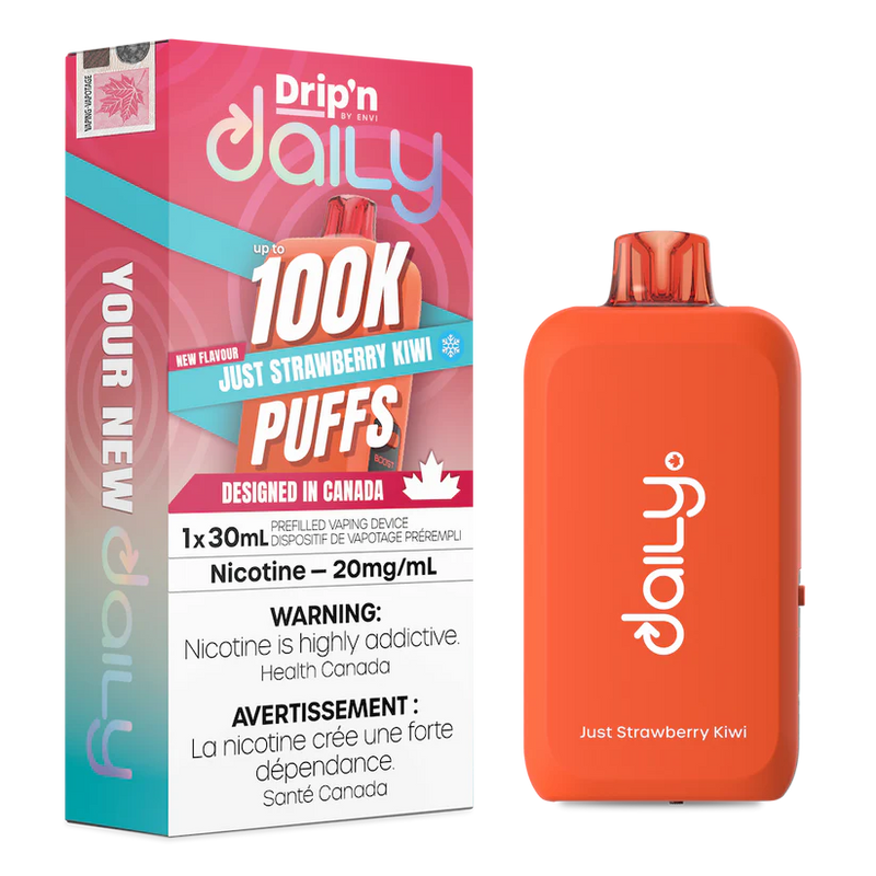 Drip'n Daily 100K Disposable - Just Strawberry Kiwi Ice 20mg