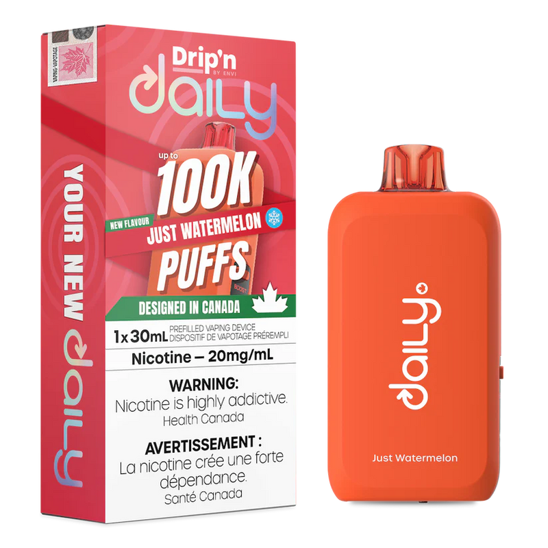 Drip'n Daily 100K Disposable - Just Watermelon Ice 20mg