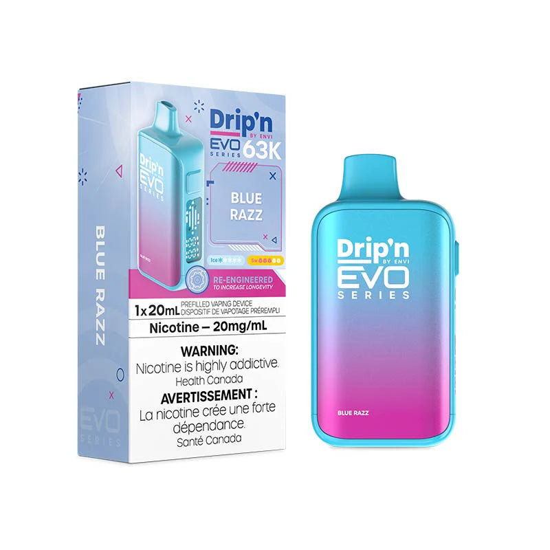 Drip'n by ENVI EVO Series 63K Disposable - Blue Razz 20mg