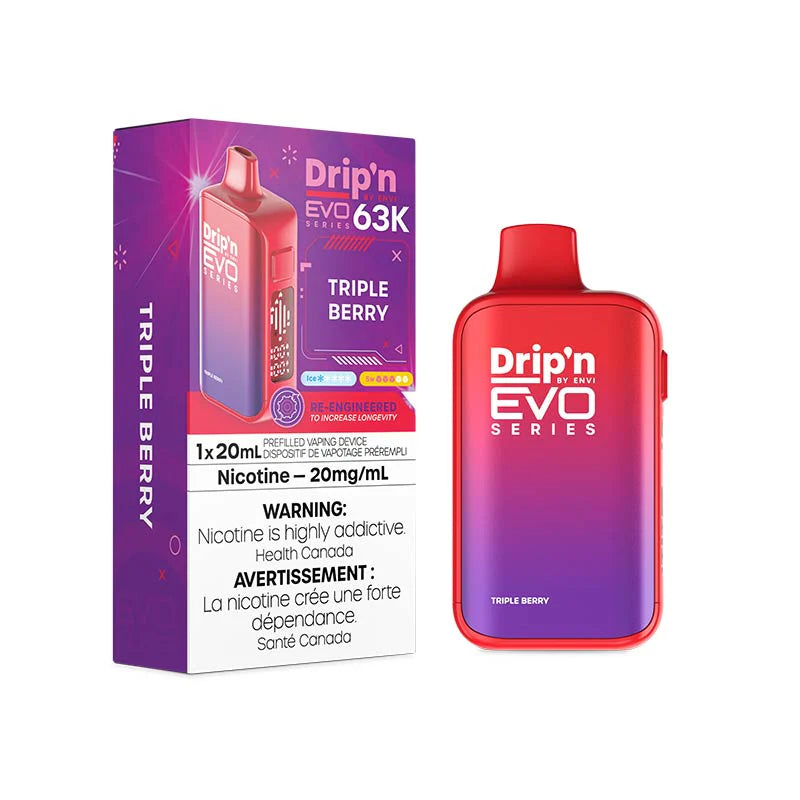 Drip'n by ENVI EVO Series 63K Disposable - Triple Berry 20mg