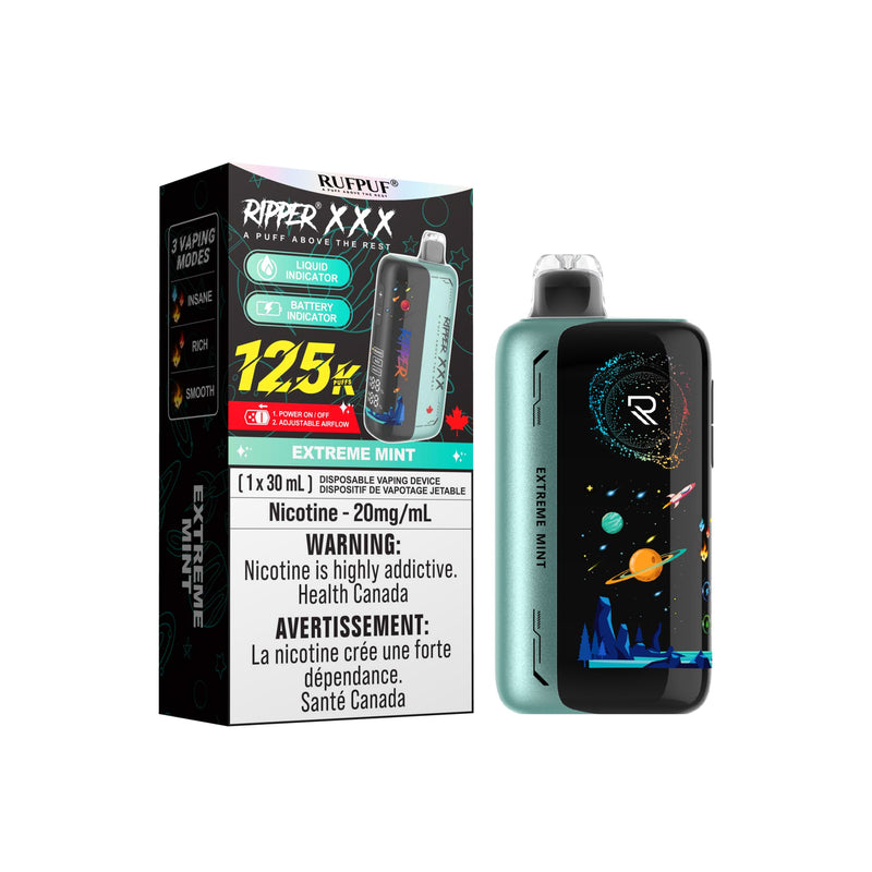 Ripper XXX 125K Disposable - Extreme Mint 20mg