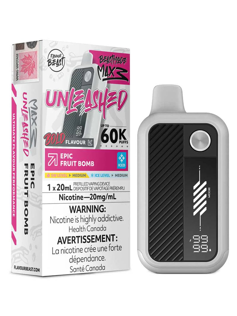 Flavour Beast Unleashed Beast Mode Max 3 Disposable - Epic Fruit Bomb Ice 20mg