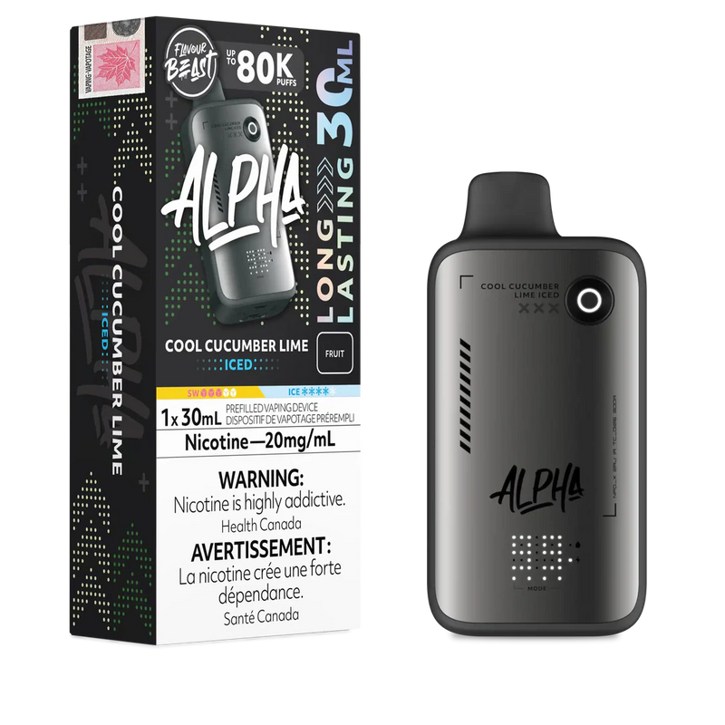 Flavour Beast Alpha 80K Disposable  - Cool Cucumber Lime Iced 20mg