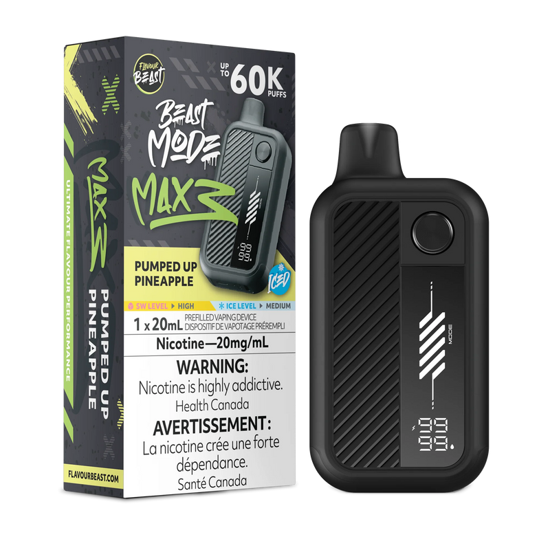 Flavour Beast Beast Mode Max 3 Disposable - Pumped Up Pineapple Iced 20mg
