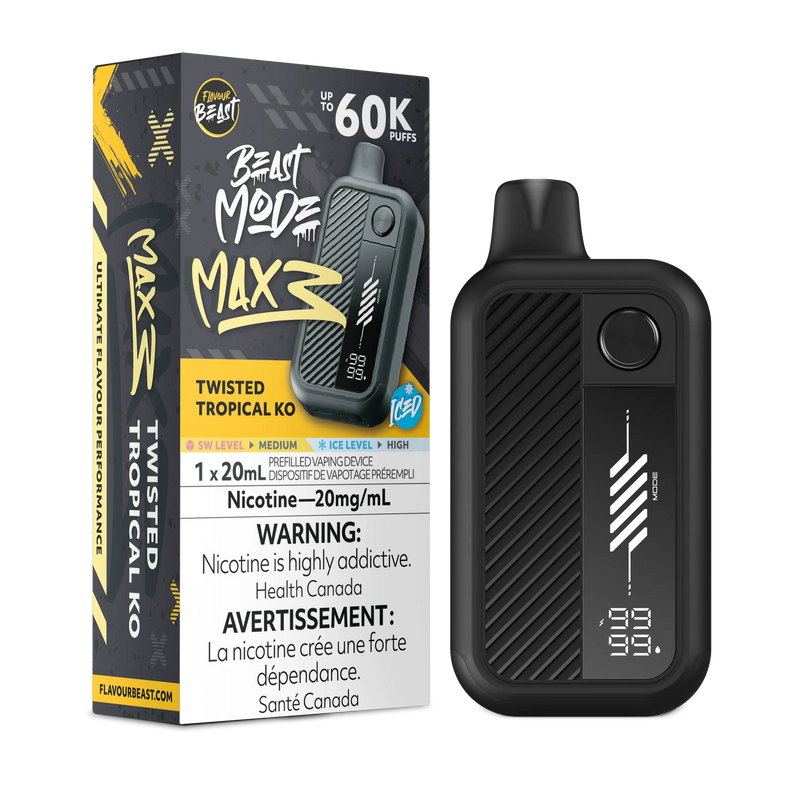 Flavour Beast Beast Mode Max 3 Disposable - Twisted Tropical KO Iced 20mg