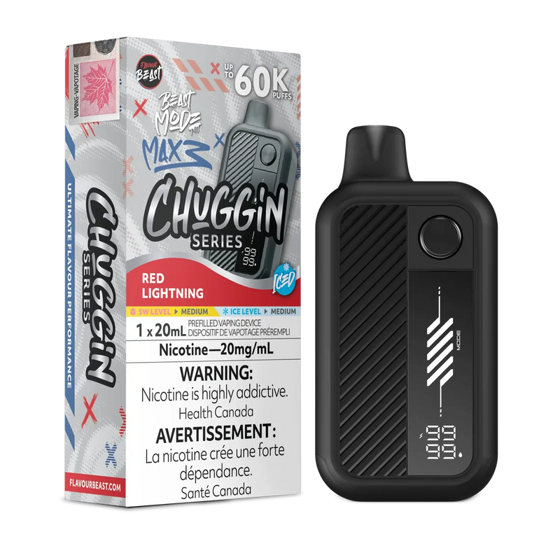 Flavour Beast Beast Mode Max 3 Disposable - Chuggin' Red Lightning Iced 20mg