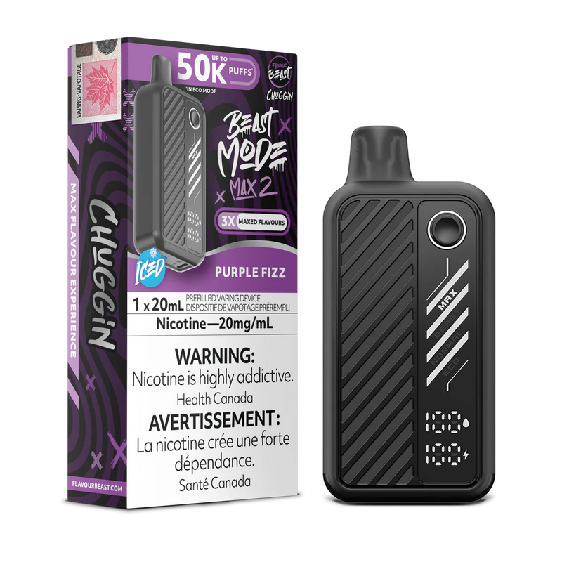 Flavour Beast Beast Mode Max 2 Disposable - Chuggin' Purple Sparkle 20mg