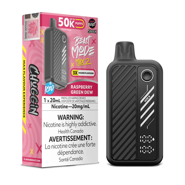 Flavour Beast Beast Mode Max 2 Disposable - Raspberry Green Dew 20mg
