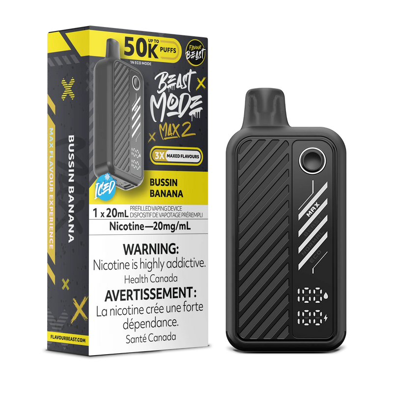 Flavour Beast Beast Mode Max 2 Disposable - Bussin' Banana 20mg