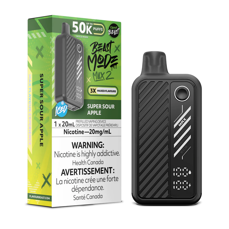 Flavour Beast Beast Mode Max 2 Disposable - Super Sour Apple 20mg