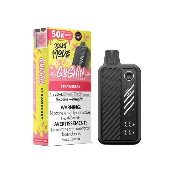 Flavour Beast Beast Mode Max 2 Disposable - Gushin' Strawberry 20mg