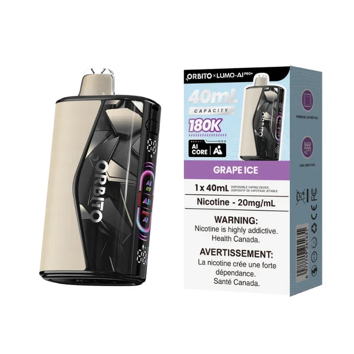 Orbito Lumo AI Pro+ 180K Disposable - Grape Ice 20mg