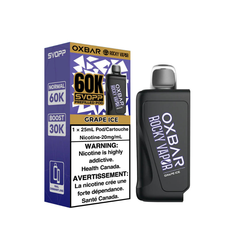 Oxbar Rocky Vapor SVOPP 60K Pod - Grape Ice 20mg