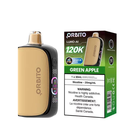 Orbito Lumo-AI 120K Disposable - Green Apple 20mg