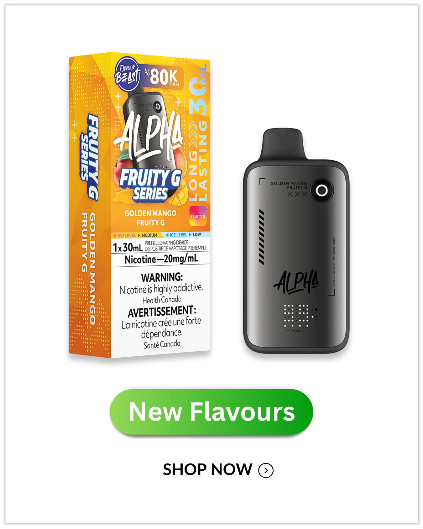 Flavour Beast Alpha 80K Fruity G Series Disposables