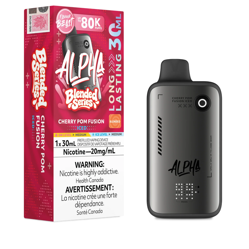 Flavour Beast Alpha 80K Disposable - Cherry Pom Fusion Iced 20mg