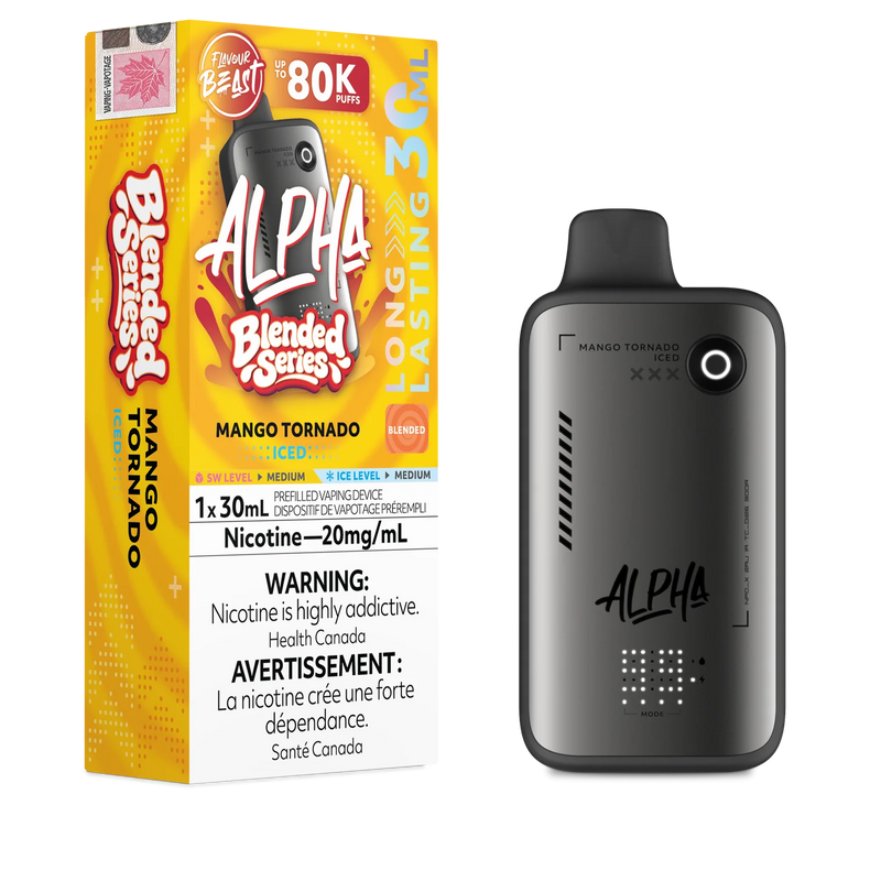 Flavour Beast Alpha 80K Disposable - Mango Tornado Iced 20mg