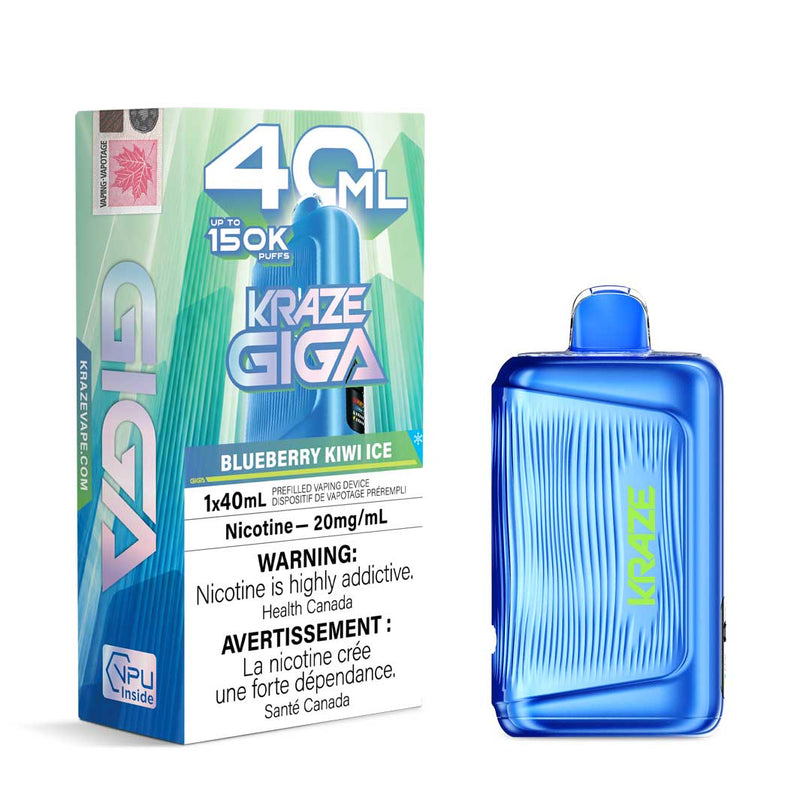 Kraze Giga Disposable - Blueberry Kiwi Ice 20mg