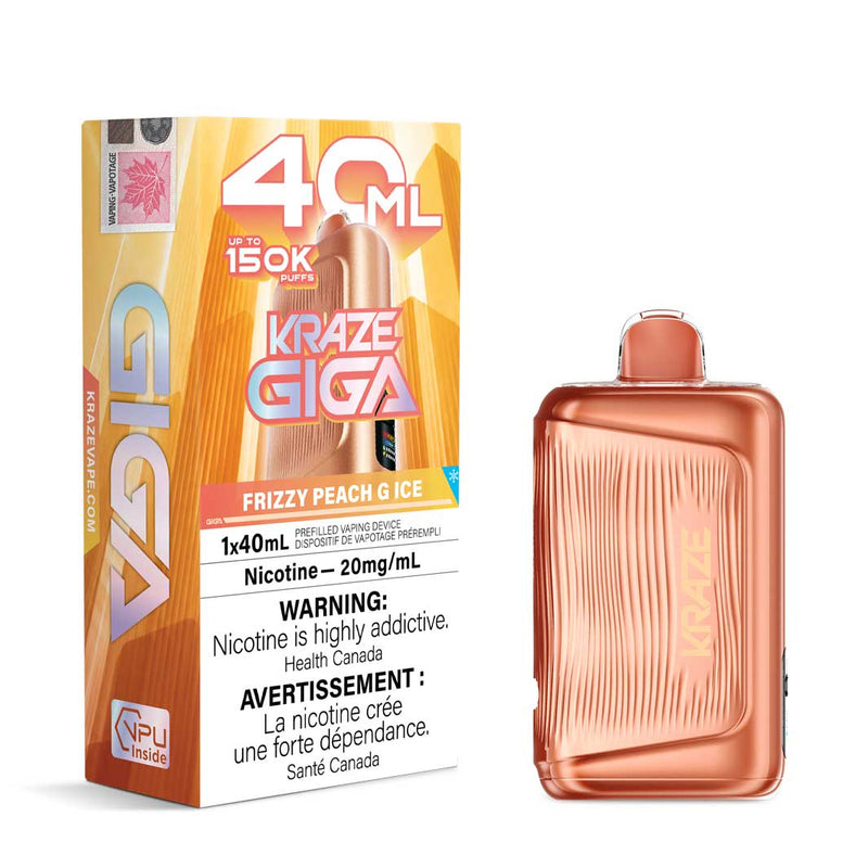 Kraze Giga Disposable - Frizzy Peach G Ice 20mg