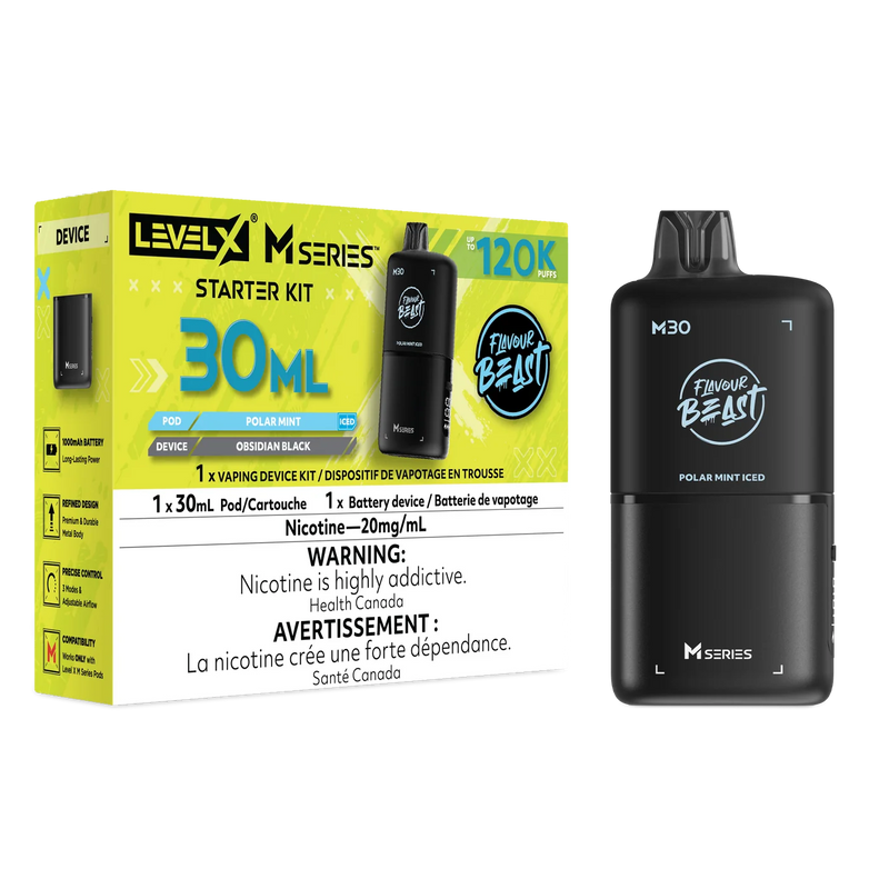 Level X M Series Flavour Beast Kit - Polar Mint Iced 20mg