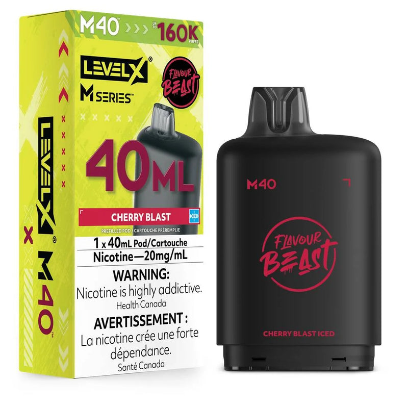 Level X M Series Flavour Beast Pod - Cherry Blast Iced 20mg