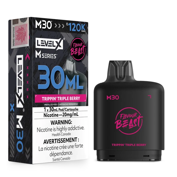 Level X M Series Flavour Beast Pod 30ml - Trippin’ Triple Berry 20mg