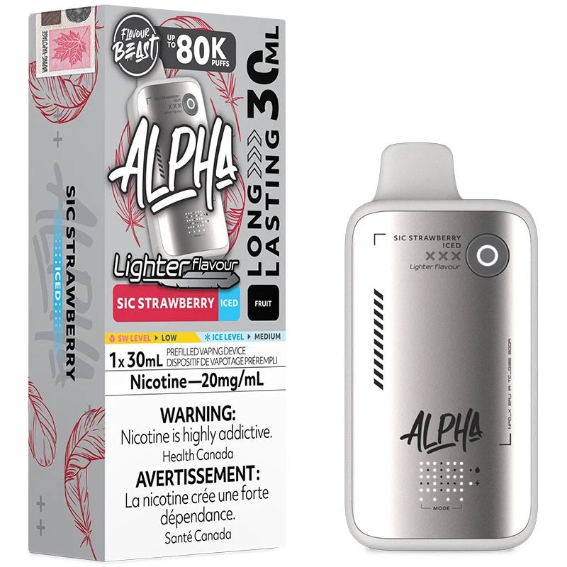 Flavour Beast Alpha 80K Disposable - L.S. Sic Strawberry 20mg