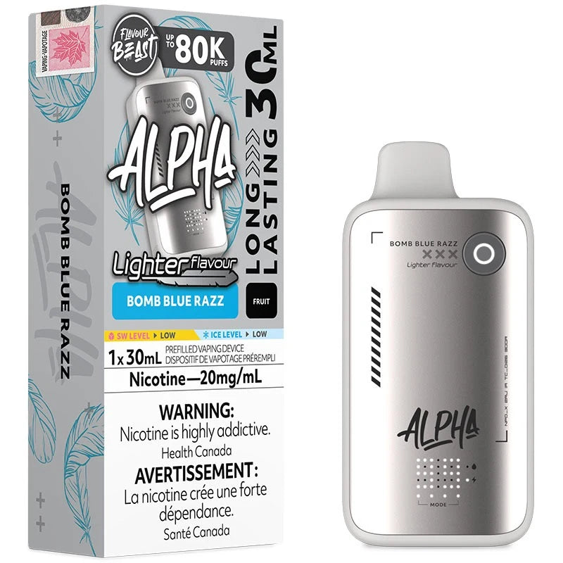 Flavour Beast Alpha 80K Disposable - L.S. Bomb Blue Razz 20mg