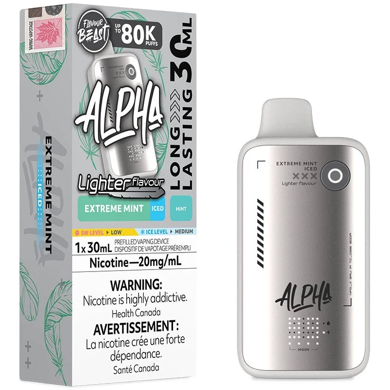 Flavour Beast Alpha 80K Disposable - L.S. Extreme Mint Iced 20mg