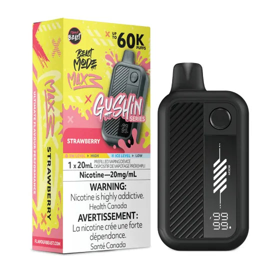 Flavour Beast Beast Mode Max 3 Disposable - Gushin’ Strawberry 20mg