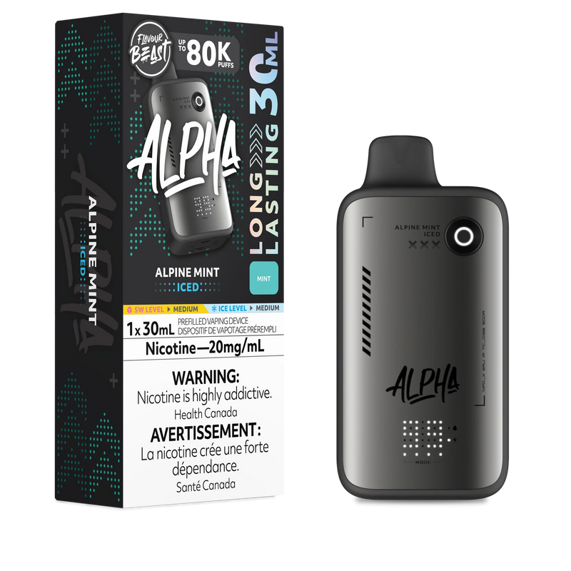Flavour Beast Alpha 80K Disposable - Alphine Mint Iced 20mg