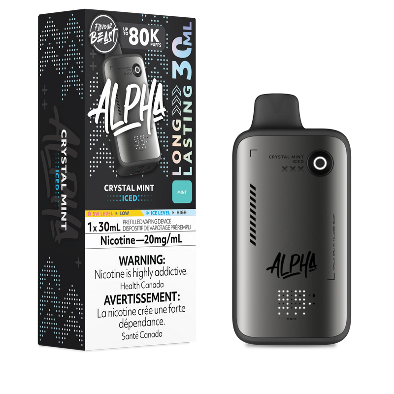 Flavour Beast Alpha 80K Disposable - Crystal Mint Iced 20mg