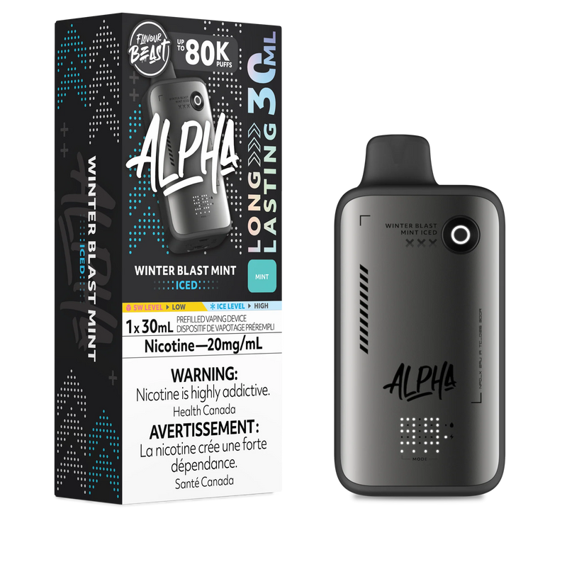 Flavour Beast Alpha 80K Disposable - Winter Blast Mint Iced 20mg