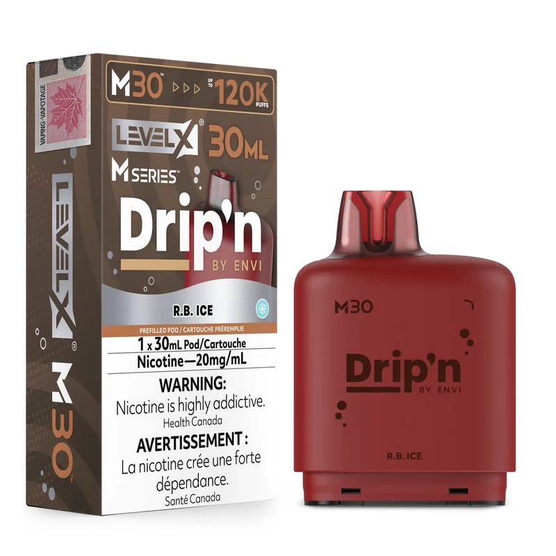 Level X M Series Drip’n Pod 30ml - R.B. Ice 20mg